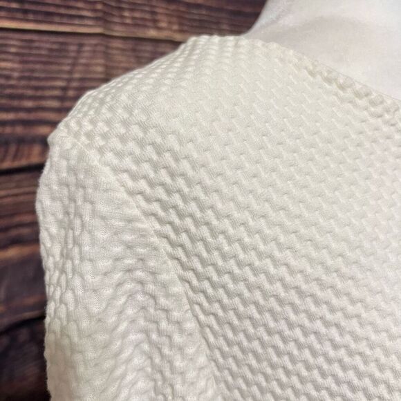 COS Women's Cream 3/4 Sleeves Top Size Medium - Picture 4 of 12